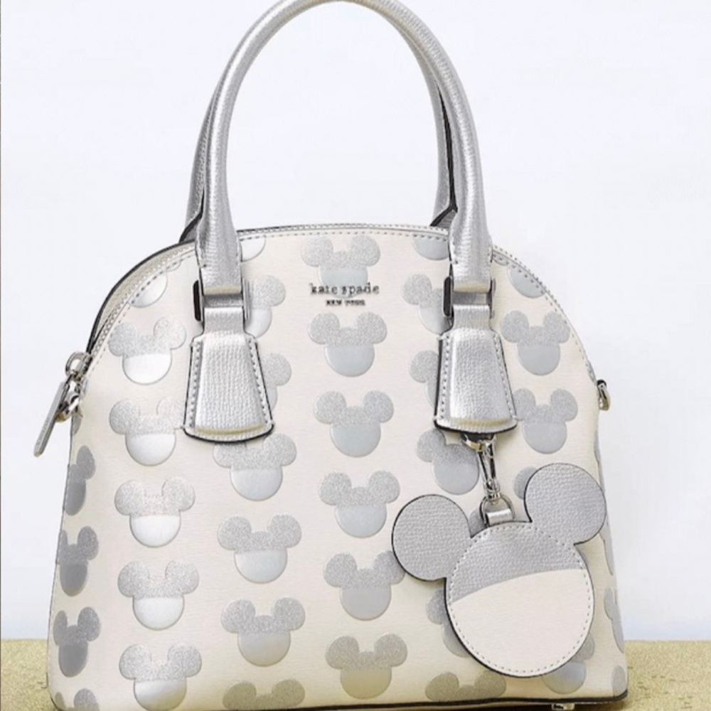 COPY - Mickey Kate spade silver and white large Crossbody bag - Picture 7 of 7